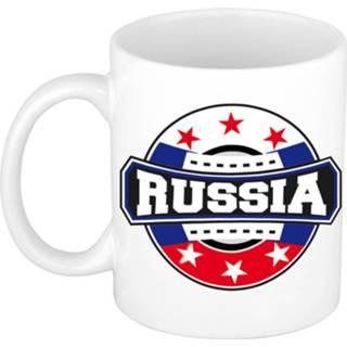 👉 Embleem keramiek multikleur Russia / Rusland Theebeker Koffiemok Van - 300 Ml Landen Thema Supporter Bekers Mokken 8720276100946