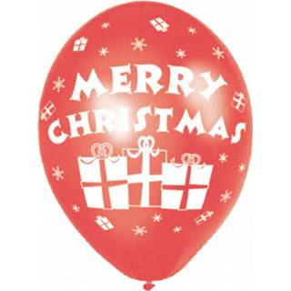 👉 Ballon rood Amscan Ballonnen Kerstmis 27,5 Cm 6 Stuks 48419466932