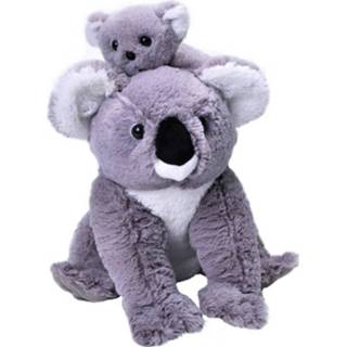 👉 Babyknuffel pluche polyester grijs baby's kinderen Koala Met Baby Knuffel 38 Cm - Australische Dieren Beren Knuffeldieren Speelgoed Voor 8720147723083