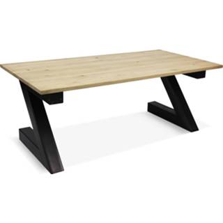 👉 Tafel eikenhout Custom Made Eikenhouten Corton met Z poten