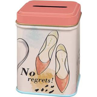 👉 Spaarpot roze beige staal Moses No Regrets! 8,2 Cm Roze/beige 8719817575978