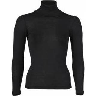 👉 Engel - Women's Damen-Rolli L/S - Zijden ondergoed maat 38/40, zwart