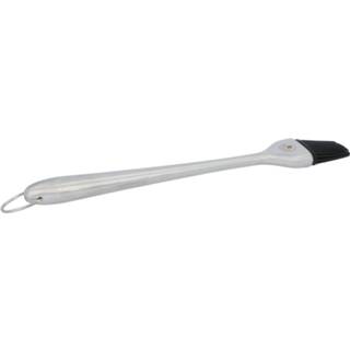 👉 Borstel siliconen RVS zilverkleurig 4cookz® Voor Koken Geschikt - 40°c Tot 230 °C 6013927076052