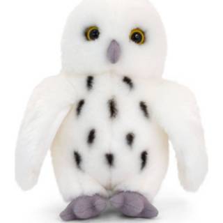 👉 Keel Toys pluche sneeuwuil wit - uilen knuffel 18 cm - bosdier knuffeldieren - Speelgoed voor kind