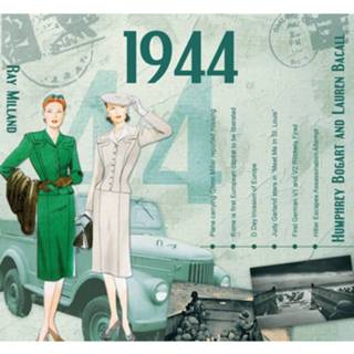👉 Multikleur Historische Verjaardag Cd-kaart 1944 8718758293736