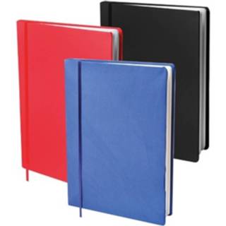 👉 Boekenkaft zwart blauw rood elastisch Dresz A4 Zwart/blauw/rood 3 Stuks 8718776111531