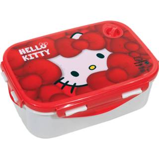 👉 Lunchbox rood wit meisjes Carbotex Hello Kitty 2-delig Rood/wit 5204549125223