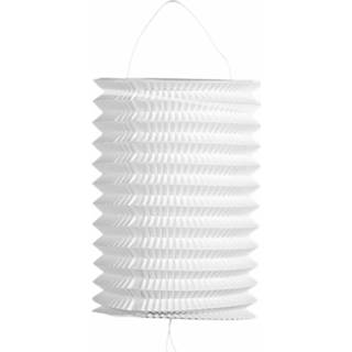 👉 Lampion witte papier wit 5x Stuks Trek Lampionnen Van 16 Cm 8719538856721