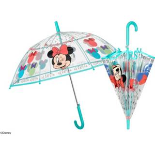 👉 Paraplu transparant kunststof multikleur meisjes Disney Minnie Mouse 74 Cm 8015831501291