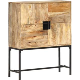 👉 Hoge kast bruin active mannen 80x30x100 cm massief mangohout 8719883792156