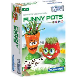 👉 Knutselset multikleur Clementoni Funny Pots Junior 10-delig 8005125781706
