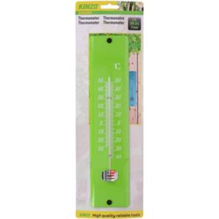 Thermometer groen kunststof Kinzo Analoog 29,5x7x2 Cm 8719817605095