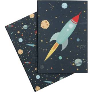 👉 Schrift papier grijs A Little Lovely Company Schriften Space Junior 21 Cm 2-delig 8719033868601