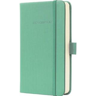 👉 Notitieboek donkergroen Sigel Conceptum Pure Hardcover A6 Aqua Green Gelinieerd 4004360844324