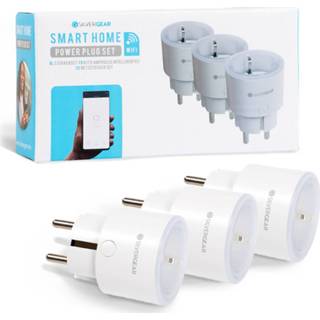 👉 Kunststof wit Silvergear Smart Plug Wifi - Slimme Stekker 3 Stuks Koppel Met Google Home, Amazon Alexa En App 8711568026242