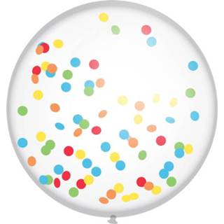 👉 Multicolor multikleur Haza Original Confettiballon Rainbow 60 Cm Latex 8711319450685