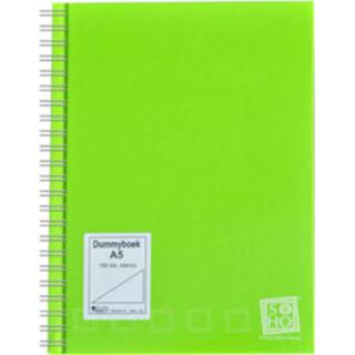 👉 Groen papier Soho Dummyboek Met Spiraal A5 8719817666058