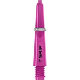 👉 Shaft roze kunststof Bull's Shafts B-grip 2 Cl 28 Mm 3 Stuks 4022847539860