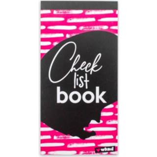 👉 Roze zwart karton papier Verhaak Checklistbook Wknd 10 X 20 Cm Karton/papier Roze/zwart 8719817656752