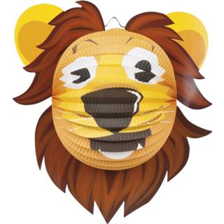 👉 Lampion papier multikleur Boland Leeuw Junior 22 Cm 8719817633210