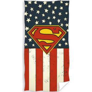 👉 Strandlaken katoen multikleur Superman Flag - 70 X 140 Cm Multi 5902689412554