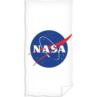 👉 Strandlaken wit katoen Nasa - 70 X 140 Cm 5902689438349