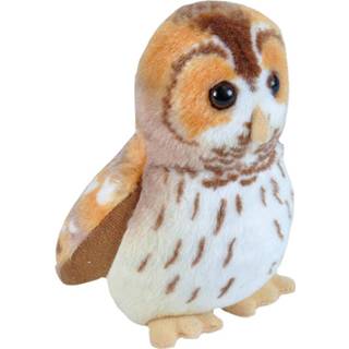 👉 Knuffel bruin wit pluche Wild Republic Bosuil Met Geluid 15 Cm Bruin/wit 92389194876
