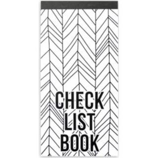 👉 Zwart wit papier Verhaak Checklistbook Zepp Lijnen 10 X 20 Cm Zwart/wit 8719817657384