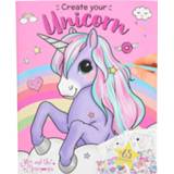 👉 Stickerboek papier Ylvi & The Minimoomis Kleur- En Unicorn 26 Cm 4010070401832