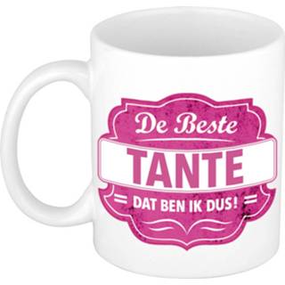 Beker wit groen volwassenen De beste papa dat ben ik cadeau mok / met embleem 300 ml