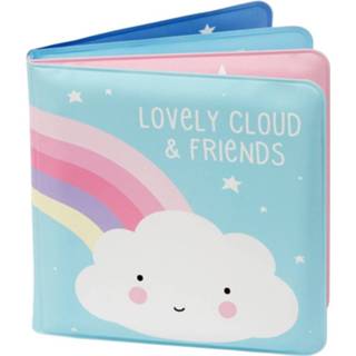 👉 Badboekje blauw roze foam A Little Lovely Company Cloud&friends 12 Cm Blauw/roze 8719033869905