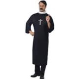 👉 Priester kostuum zwart synthetisch mannen Voor Heren - Religieuze Verkleedkleding 52-54 (L) 8719538531116