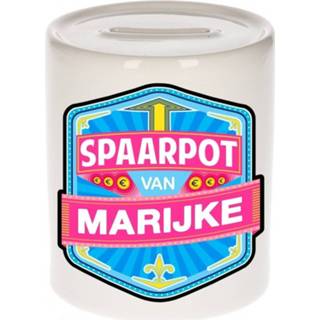 👉 Spaarpot keramiek multikleur kinderen Kinder Voor Marijke - Naam Spaarpotten 8719538615762