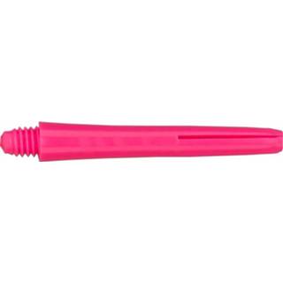 👉 Shaft roze nylon Bull's Neon Shafts 35 Mm Short 3 Stuks 4022847556188