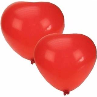 👉 Hartballon rood Hartjes Ballonnen 100 Stuks 8713647903024