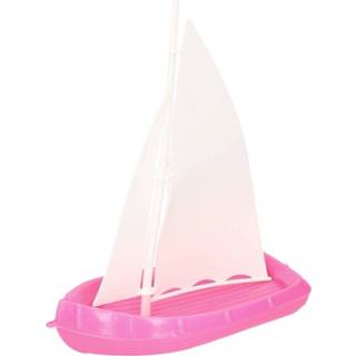 👉 Badspeeltje roze kunststof Speelgoed/badspeeltje Zeilboot In De Kleur 8719538887541