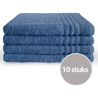 👉 Handdoek blauw Byrklund 70 x 140 - 10 stuks