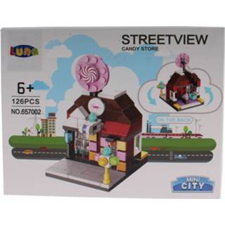 👉 Luna Mini City Streetview Candy Store Bouwset 126-delig (657002) 5205698412271