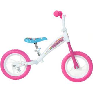 👉 Bike roze staal Dino Bikes Loopfiets Unicorn 10