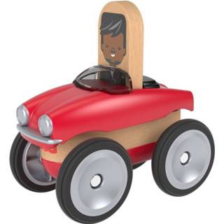👉 Rood hout Fisher-price Wonder Makers Auto 9 Cm Rood/blank 4-delig 887961781762