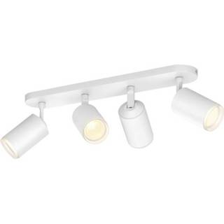 👉 Opbouwspot wit metaal Philips Hue - Fugato En Gekleurd 4-lichts 8718696171554