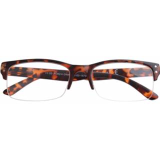 👉 H2optics Leesbril Panter Semi-randloos Bruin Sterkte +3,00