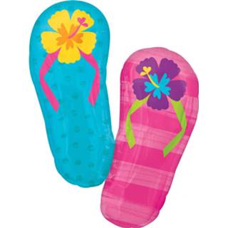 👉 Folieballon multikleur Amscan Hibiscus And Flip Flop 64cm X 84cm 26635396868