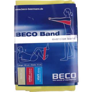 👉 Weerstandsband geel latex Beco Licht 150 Cm 4013368296721