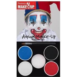 👉 Schmink Set Horror Clown 5 Kleuren - Schminken Halloween/themafeest Make-up 8720147322880