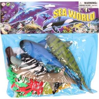 👉 Zeedier plastic kunststof kinderen Zeedieren/oceaan Dieren Speelgoed 12-delig - Kleine Speelfiguren Voor 8720147576917