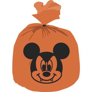 👉 Uitdeelzakje oranje kunststof Procos Uitdeelzakjes Mickey Halloween 30 X 25 Cm 6 Stuks 5201184842614