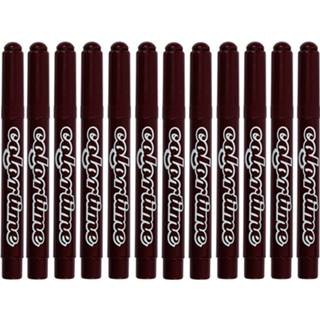 👉 Stift bruin Colortime Stiften Lijndikte 5 Mm Donkerbruin 12 Stuks 5707167882672