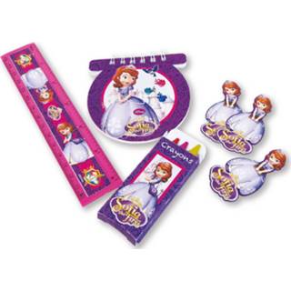 👉 Schrijfset roze paars Amscan Sofia The First 20-delig Roze/paars 13051469009