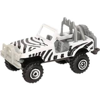 👉 Metaal multikleur Jeep Safari Speelgoedauto Zebra Print 7 Cm 8719538724723